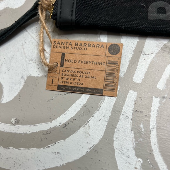 NWT “ Business As Usual “ Canvas Pouch - Picture 3 of 5